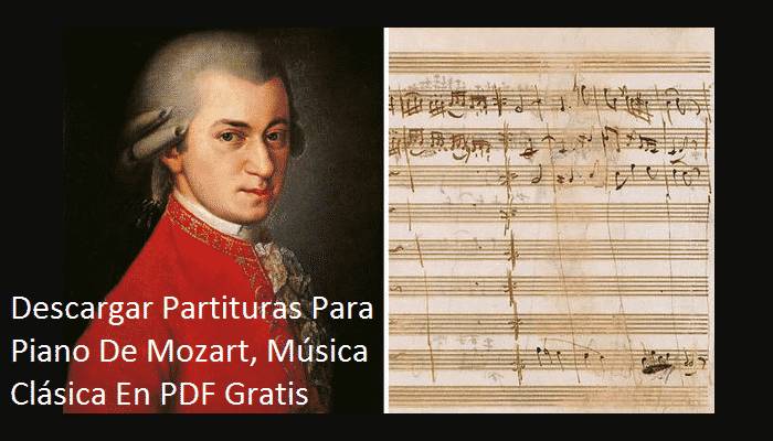 Partituras Para Piano De Mozart, Música Clásica